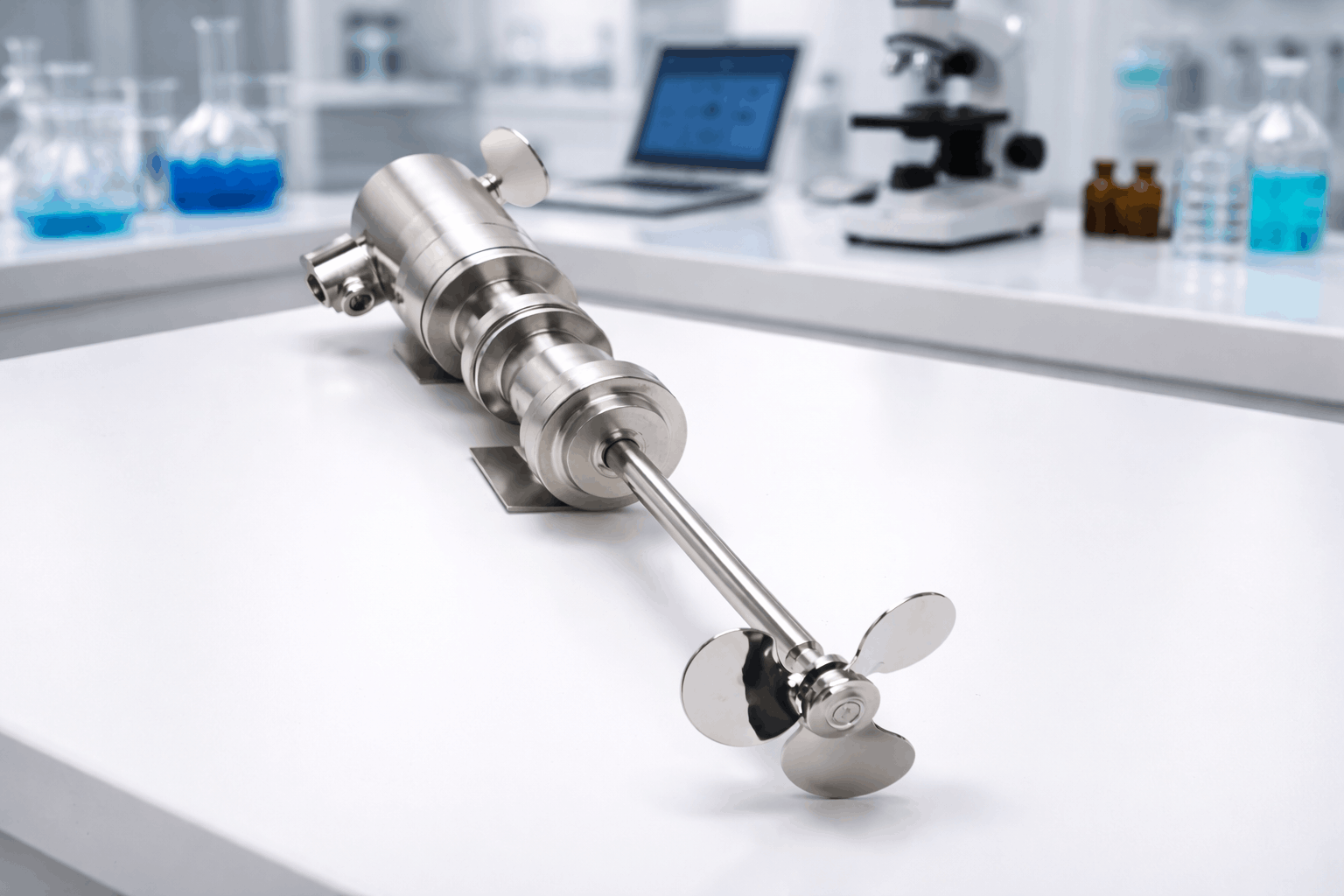 Sanitary pressurizable mixers